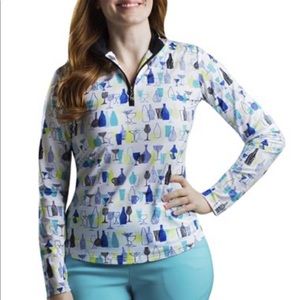 🆕 SanSoleil 1/4 Zip Mock Shirt